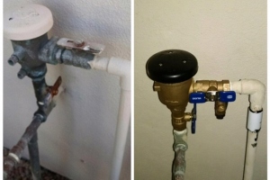 Refrigerator-plumbing-repair-before-and-after