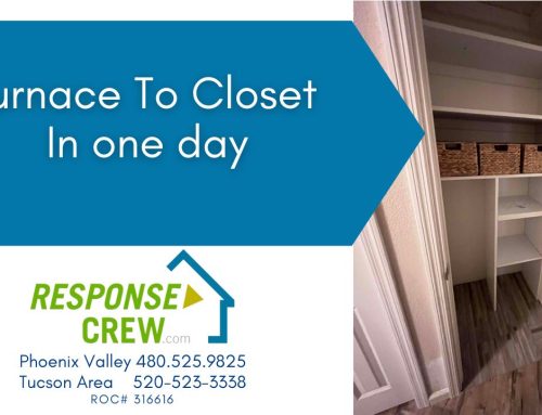 Want To Add Storage Space? Furnace To Closet In One Day!