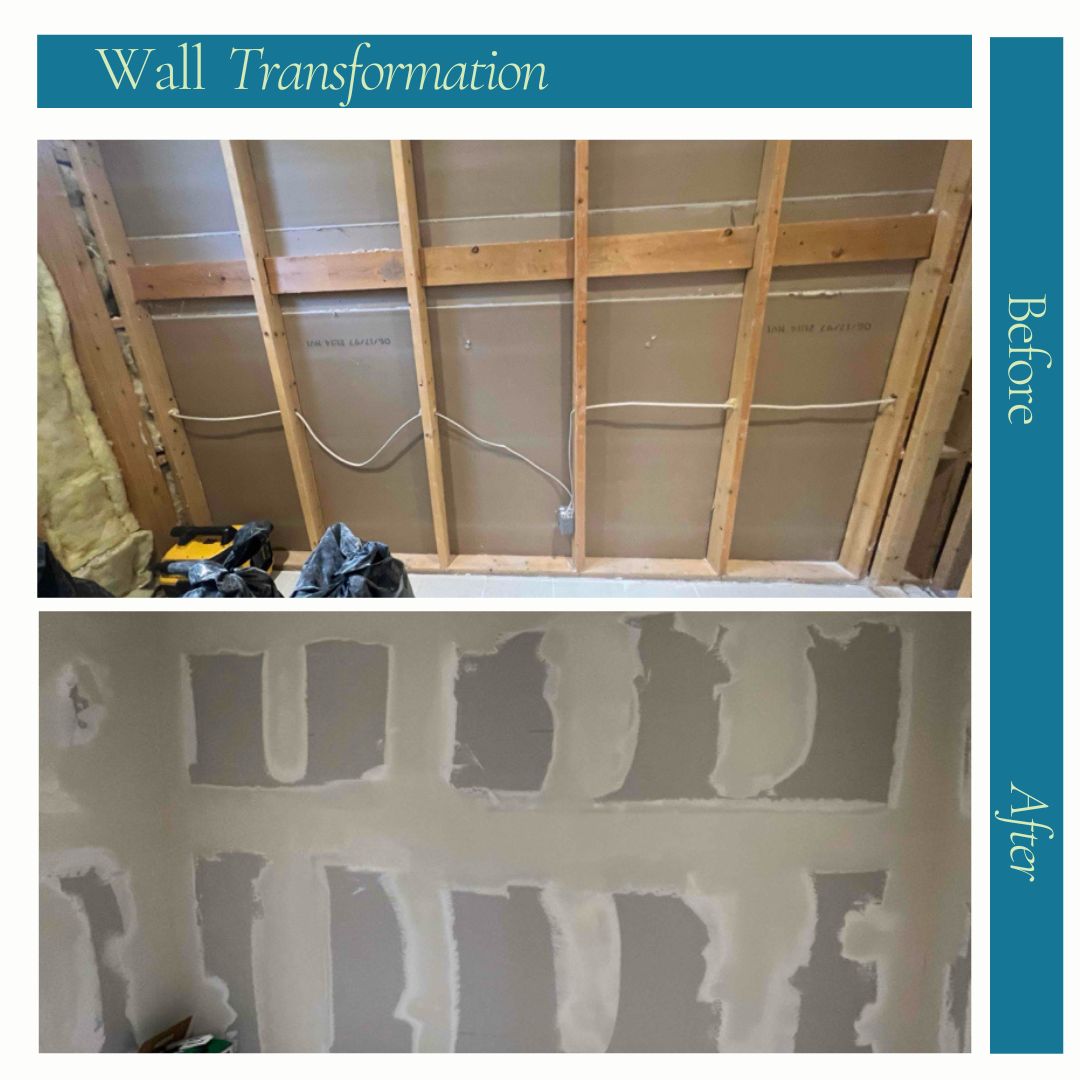 Before and After New Wall Install